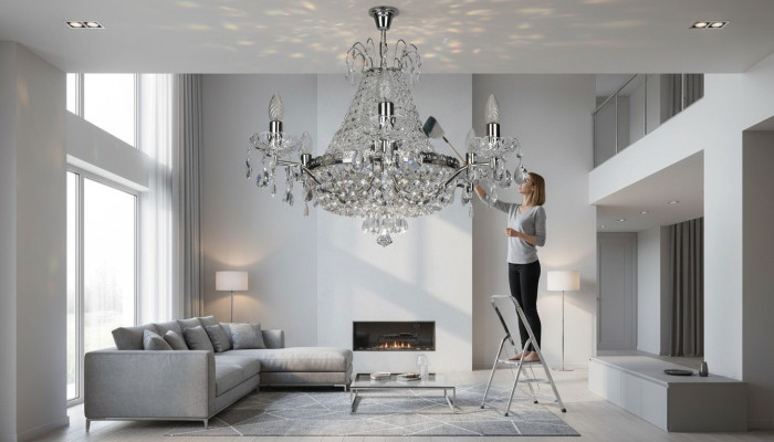 Żyrandol Bohemia Lampa sufitowa Oświetlenie sufitowe Lampa designu Luksusowe światła Nowe