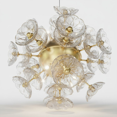 Sufitowa lampa wisząca Lampa sufitowa żyrandol Elite Bohemia Flower Nine