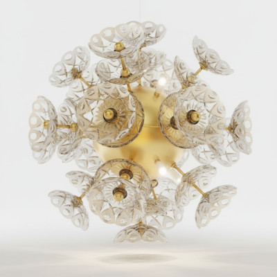 Elite żyrandol Bohemia Flower Lampa sufitowa Żyrandol Oświetlenie