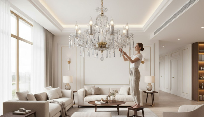 kryształowe żyrandol lampy wiszące lekkie Lampa sufitowa Bohemia