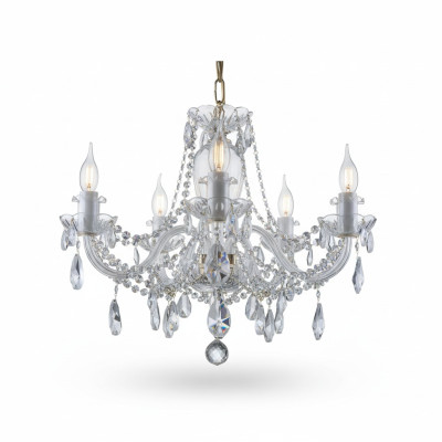 -Kryształowy żyrandol Luster Wisząca lampa Oświetlenie Oprawa Lampa Żyrandol Bohemia