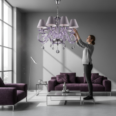 Bohemia Luster Wisząca lampa ze szkła kryształowego Lampy Oświetleniowe Żyrandole Żyrandol sufitowy Źródło światła