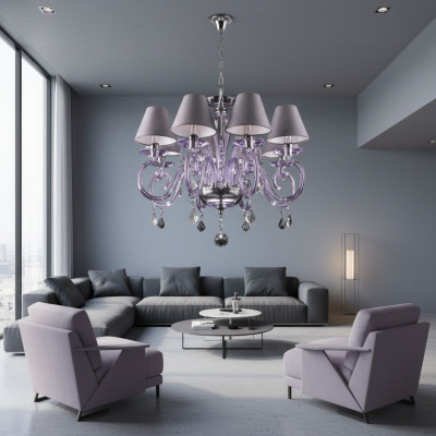 Bohemia Luster Wisząca lampa ze szkła kryształowego Lampy Oświetleniowe Żyrandole Żyrandol sufitowy Źródło światła