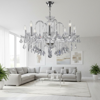 żyrandol Lampa Lampy kryształowe światła Czechy pokrywają żyrandol