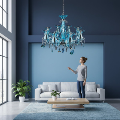 kryształowa żyrandol lampa wisząca Lampa sufitowa Bohemia Lampa
