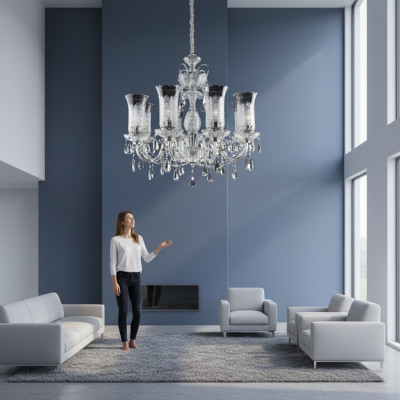 Bohemia kryształ żyrandol Lampa sufitowa Lampa Lampy pokrywa