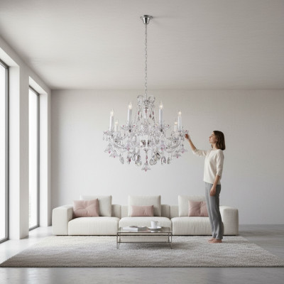 kryształowa żyrandol lampa wisząca Lampa Bohemia Lampa sufitowa
