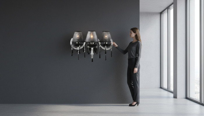 -Klasyczna lampa ścienna Boemia lampa ścienna lampa ścienna dwukrotna lampa ścienna nowa