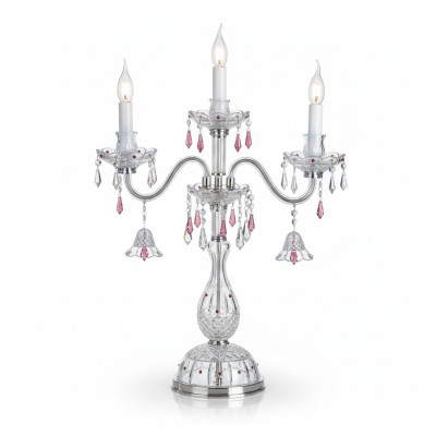 Lampa stołowa w stylu barokowym żyrandol Stolik lampki nocne Bohemia