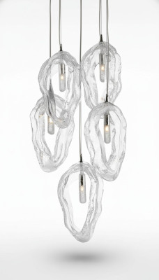 kryształ żyrandol Lampa sufitowa lampa wisząca lekka elitarna czeska muszle