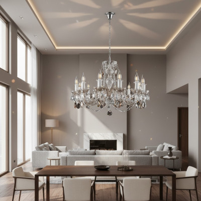 Żyrandol kryształowy żyrandol lampa sufitowa lampa wisząca lampa Bohemii