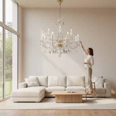 Lampa wisząca żyrandol Lampa sufitowa Lampa Bohemia kryształ
