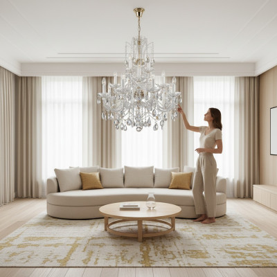 Bohemia żyrandol Lampa żyrandol kryształ Lampy Lampa sufitowa świecznik