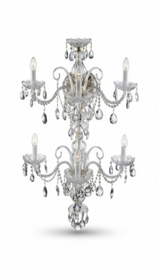 Lampa ścienna Bohemia żyrandol Lampa ścienna w stylu antycznym, nowa