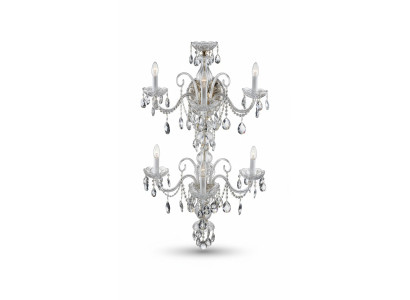Lampa ścienna Bohemia żyrandol Lampa ścienna w stylu antycznym, nowa