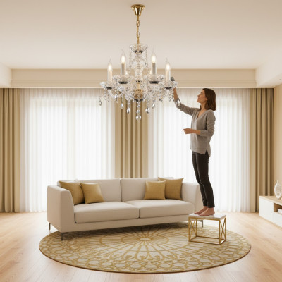 żyrandol -Lampa kryształowa Lampa sufitowa lampa wisząca Bohemia