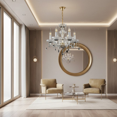 żyrandol -Lampa kryształowa Lampa sufitowa lampa wisząca Bohemia