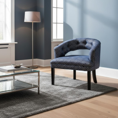 Szaro-beżowy Chesterfield Krzesła Luksusowy Fotel z Podłokietniki Designerski zestaw 2 szt