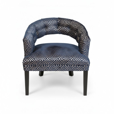 Szaro-beżowy Chesterfield Krzesła Luksusowy Fotel z Podłokietniki Designerski zestaw 2 szt