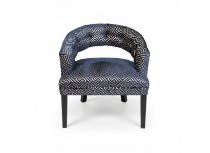 Szaro-beżowy Chesterfield Krzesła Luksusowy Fotel z Podłokietniki Designerski zestaw 2 szt
