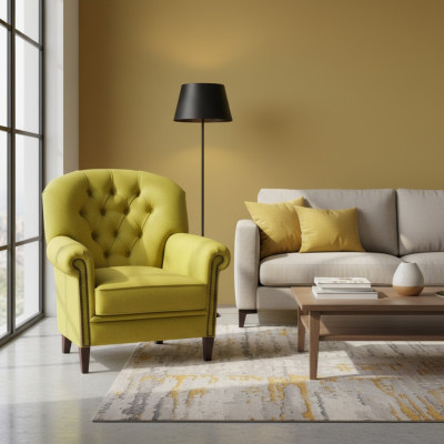 EarsFotel Fotel TV Krzesło Podkładka Sofa 1 miejsce siedzące Relaks Chesterfield