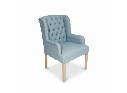 Blue Chesterfield Krzesło Wyposażenie hotelu miejsce do siedzenia Podkładka Krzesło fotel