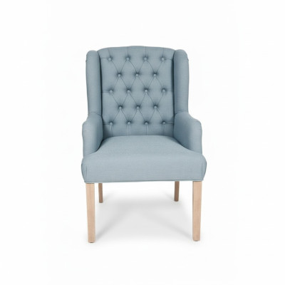 Chesterfield Light Blue Krzesła Stylowy Fotel Meble Hotelowe Podkładka Krzesło Zestaw 6 szt.