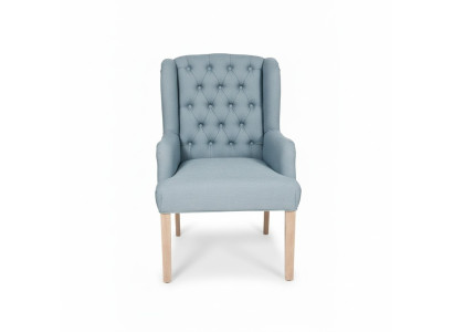 Chesterfield Light Blue Krzesła Stylowy Fotel Meble Hotelowe Podkładka Krzesło Zestaw 6 szt.