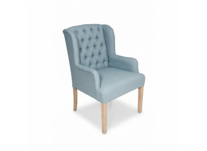 Blue Chesterfield Fotel Ustaw jadalnia Grupa Krzesła x8 Fotel