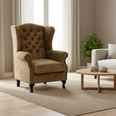 EarsFotel Fotel TV Krzesło Podkładka Sofa Relaks 1 miejsce siedzące Chesterfield