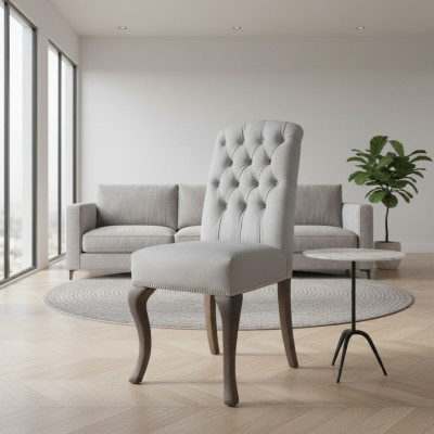 Design Chesterfield Krzesła Hotel Ustawić Krzesło Włókienniczy Podkładka Grupa 8xSet Nowy