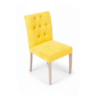Nowoczesny Designer Chesterfield Krzesła Zestaw Krzesło Żółty Stylowe Krzesła Tapicerowane x10 szt.