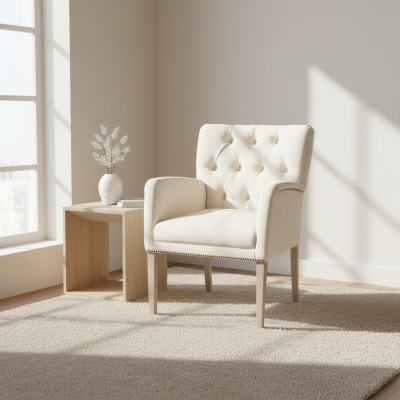 Design Chesterfield Krzesła Ustawić Krzesło Włókienniczy Podkładka Hotel Grupa 8x Zestaw Nowy