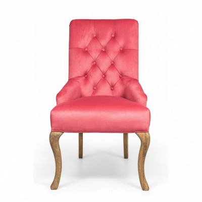 Designerskie krzesło Red Chesterfield Krzesło luksusowe skórzane krzesło barowe Podkładka miejsce siedzące