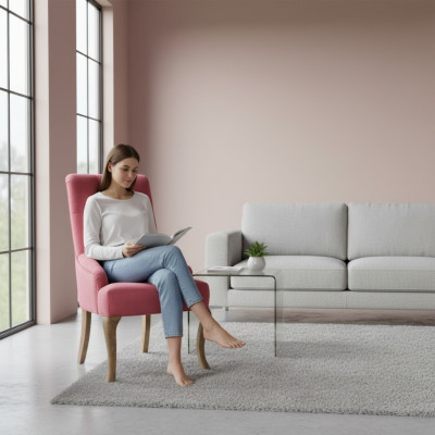 Red Chesterfield Krzesła Exclusive Krzesło Ustaw jadalnia Zestaw Grupa x4 Fotel