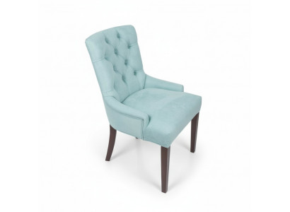 Nowoczesny jasnoniebieski zestaw krzeseł Chesterfield Designerskie fotele Luksusowe meble do siedzenia