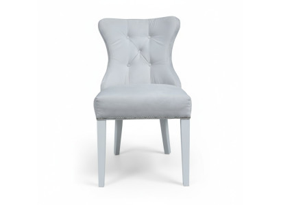 Projektant Szary Krzesła Chesterfield Design Podkładka Krzesło -Ustaw Zestaw 4 szt
