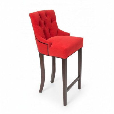 Red Chesterfield Bar Krzesło Ekskluzywny Stołek Barowy Lounge Siedziba Meble