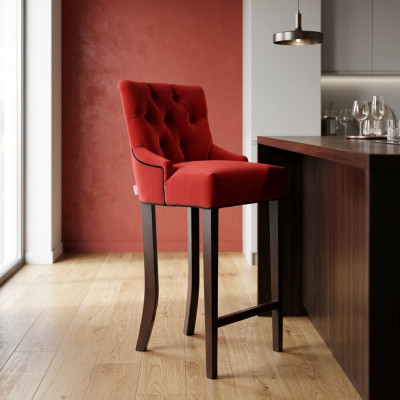 Hokery barowe krzesło barowe Aksamit Materiał Design krzesła barowe Bar Stołek zestaw 8 blatów Krzesła