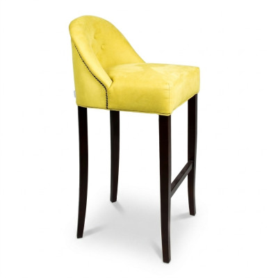 Hokery barowe Krzesło barowe Aksamit Materiał Design Krzesła barowe Bar Stołek zestaw 4 blatów