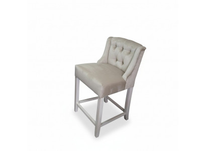 Taupe Chesterfield Stołki Barowe Designerskie Krzesła Barowe Zestaw 6 Krzesła