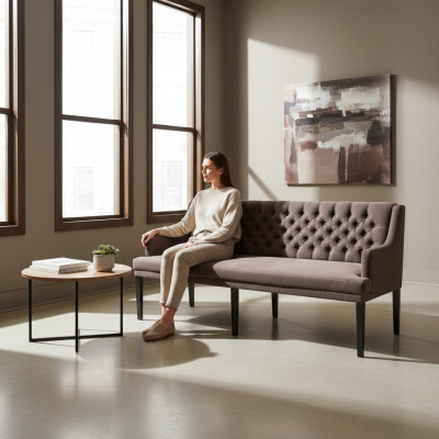 Ławka Chesterfield Siedziba Ławki Restauracja Chesterfield kanapa sklepowa Skóra