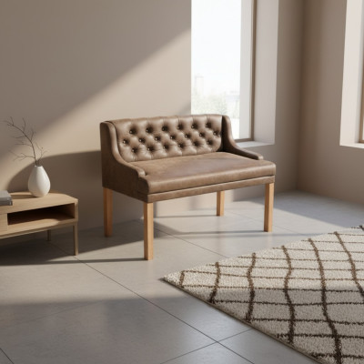 Ławka Chesterfield Włókienniczy Siedziba Ławki Restauracja Sklep z materiałami Sofa Skóra