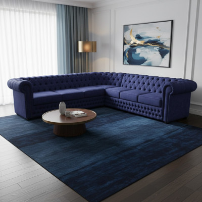 Narożnikowa kanapa Claudyna Design Narożnikowa kanapa rozkładana sofa Funkcja łóżka Couch Podkładka Włókienniczy
