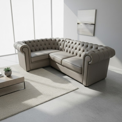 Narożnikowa kanapa Chesterfield Podkładka Sofa Zestaw narożny Podkładka Siedziska Narożnik Sofy
