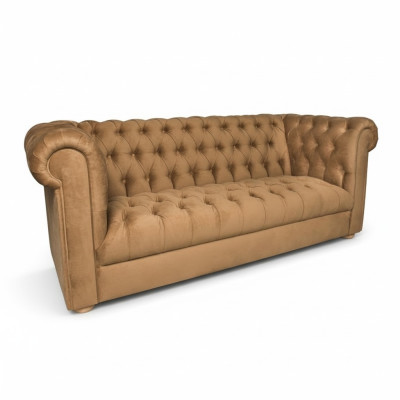 Kanapa trzyosobowa Podkładka Sofa Chesterfield Projekt Skóra Sofy Kanapy