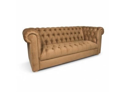 Kanapa trzyosobowa Podkładka Sofa Chesterfield Projekt Skóra Sofy Kanapy