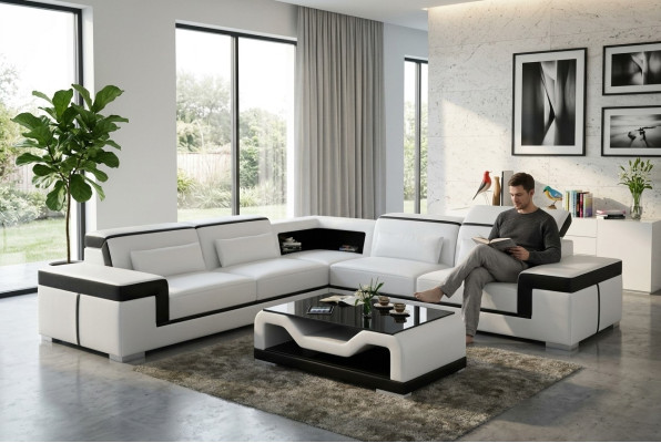 Sofa Narożnikowa kanapa Kanapa Podkładka Sofy Kanapy Skóra Ustawić Narożnik Obcios Narożnik