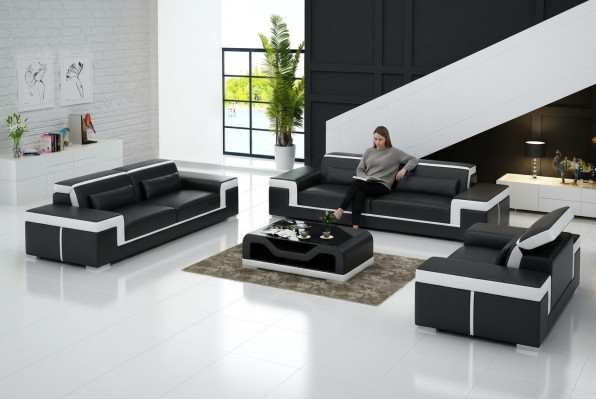 Zestaw sofowy Nowoczesna Sofa do Salonu Siedziba Ustawić 3+2+1 Kompletny Nowy