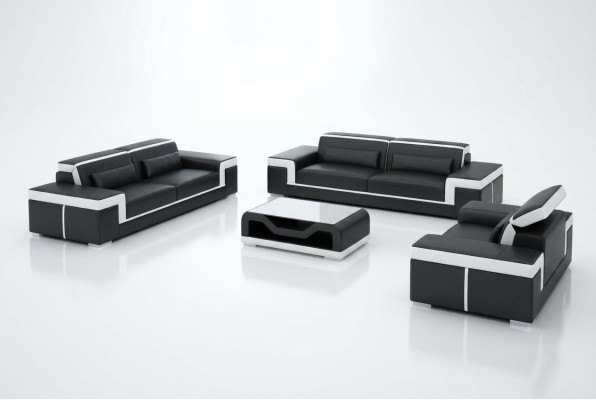 Zestaw sofowy Nowoczesna Sofa do Salonu Siedziba Ustawić 3+2+1 Kompletny Nowy
